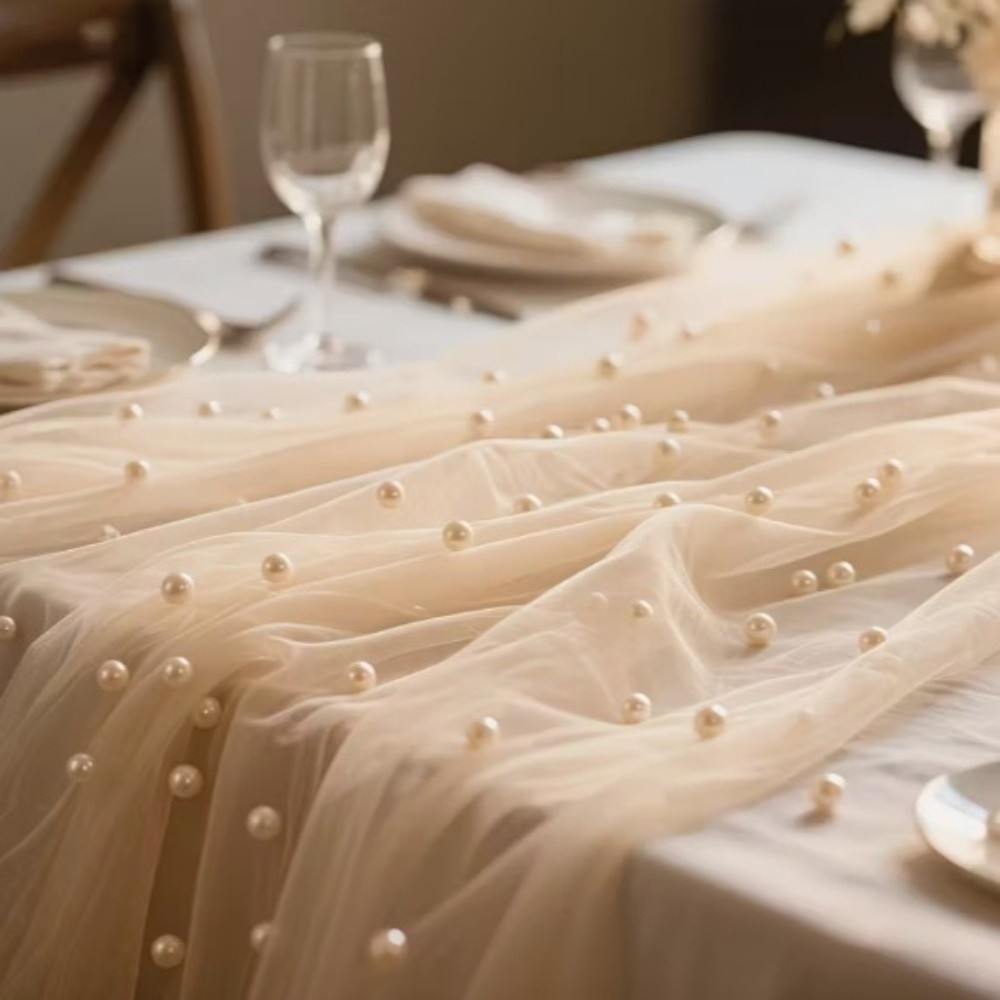 Dromerige luxe bruiloftstafell - Linen Table Runner recensie en prijs