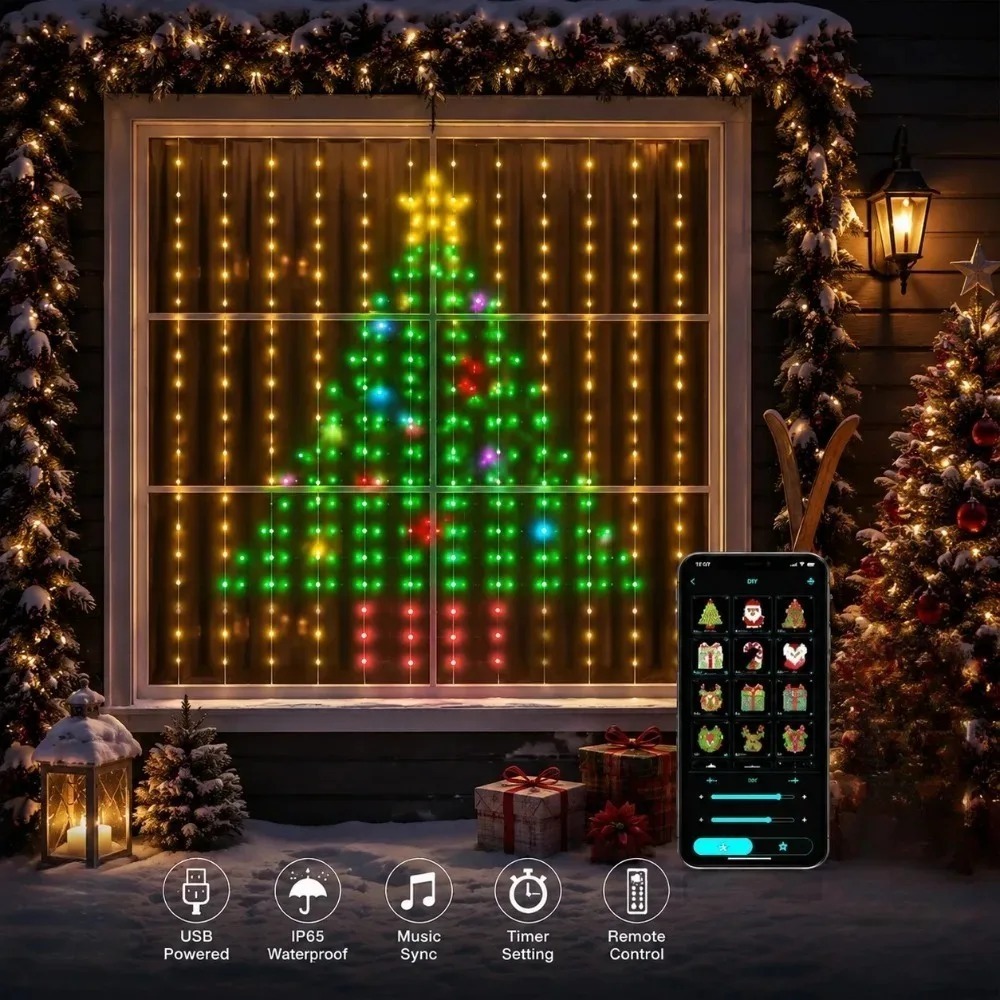 LED Pixel Gordijnverlichting B - Home Decor Free App recensie en prijs
