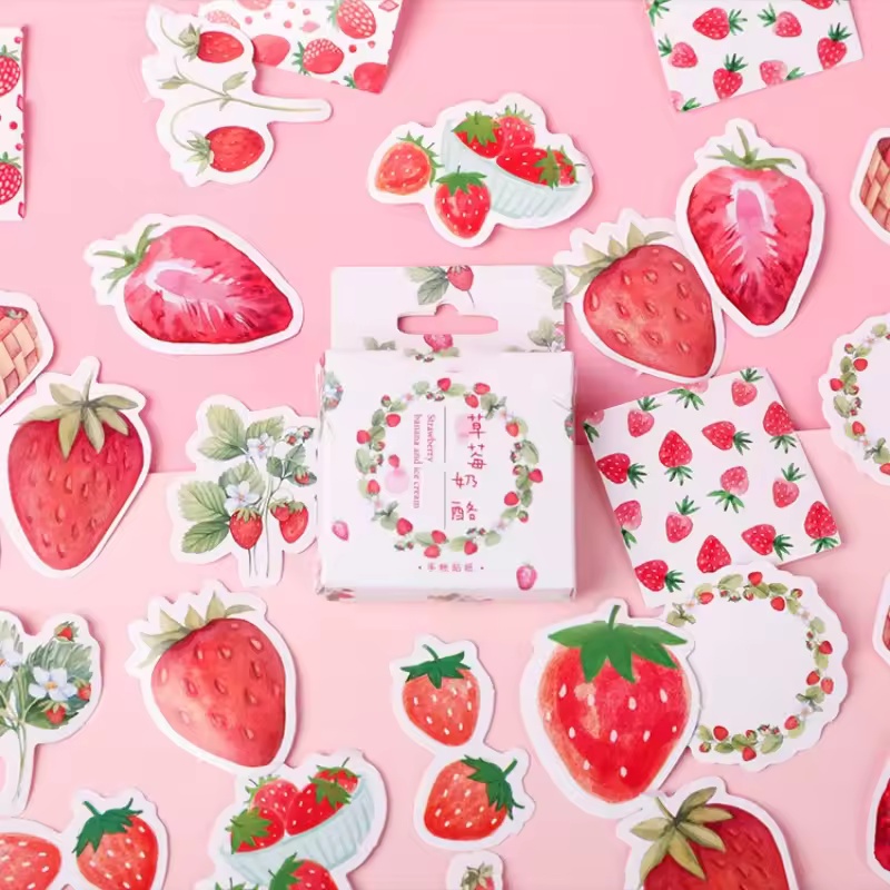 45 stuks fruit aardbei doossti - Home Decor Magazine recensie en prijs